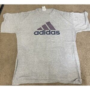 Vintage Gray Adidas Large Shirt Soccer